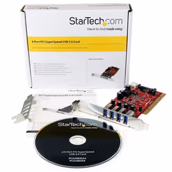 StarTech.com Scheda Pci con 4 porte USB 3.0 (5Gbps) SuperSpeed con alimentazione SATA/SP4 - Vista aggiuntiva 5