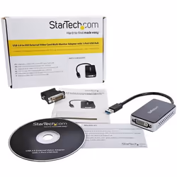 StarTech.com Adattatore scheda video esterna per più monitor USB 3.0 a DVI con hub USB a 1 porta – 1920x1200 - Vista aggiuntiva 5