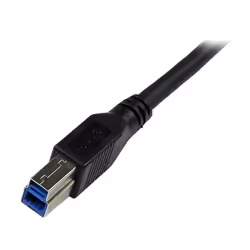 StarTech.com Cavo USB 3.0 SuperSpeed da 1 m nero - Angolare destro A a B - M/M - Vista aggiuntiva 4