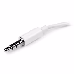 StarTech.com Adattatore auricolare / cuffie da 4 posizioni da 3,5 mm a 2 da 3 posizioni da 3,5 mm M/F - bianco - Vista aggiuntiva 4