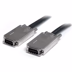 StarTech.com Cavo Infiniband SAS esterno 2 m - Da SFF-8470 a SFF-8470, 2 m, SFF-8470, SFF-8470, Maschio/Maschio, Nero, 277 g