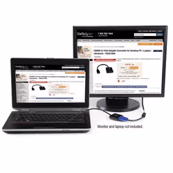 StarTech.com Adattatore HDMI a VGA - Convertitore HDMI a VGA per Portatili desktop/laptop/ultrabook - 1920 x 1080 - Vista aggiuntiva 5