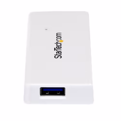 StarTech.com Hub portatile mini USB 3.0 SuperSpeed a 4 porte - Perno e concentratore per Ultrabook USB 3.0 con cavo integrato - Bianco - Vista aggiuntiva 4