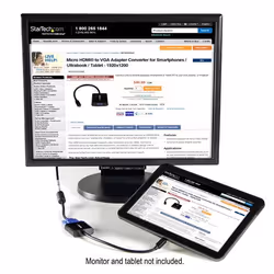 StarTech.com Adattatore convertitore Micro HDMI a VGA per smartphone/ultrabook/tablet - 1920x1080 - Vista aggiuntiva 5