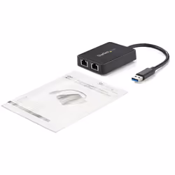 StarTech.com Adattatore USB 3.0 a doppia porta Ethernet Gigabit (RJ45) NIC con porta USB integrata - Vista aggiuntiva 6