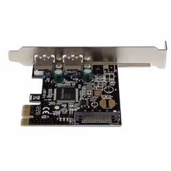 StarTech.com Scheda controller USB SuperSpeed 3.0 PCIe PCI Express a 2 porte con alimentazione SATA - Vista aggiuntiva 4
