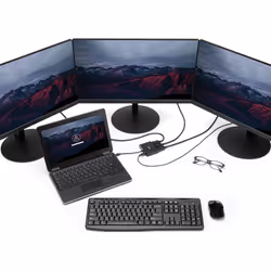 StarTech.com Adattatore multi monitor a 3 porte - Mini DisplayPort a DisplayPort MST Hub, doppio 4K 30Hz e 1x 1080p - Splitter video per modalità desktop esteso solo su Windows - mDP 1.2 a 3x DP - Vista aggiuntiva 6