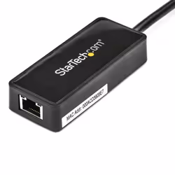 StarTech.com Adattatore USB 3.0 a Ethernet Gigabit (RJ45) - Scheda di rete NIC esterna con porta USB integrata - Nero - Vista aggiuntiva 5