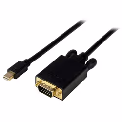 StarTech.com Cavo convertitore adattatore Mini DisplayPort a VGA da 3 m – mDP a VGA 1920x1200 - Nero, 3 m, mini DisplayPort,  ...