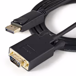 StarTech.com Cavo da DisplayPort a VGA da 1 m - Cavo adattatore da DisplayPort a VGA attivo - Video 1080p - Cavo monitor da DP a VGA - Convertitore da DP 1.2 a VGA - Connettore DP a scatto - Vista aggiuntiva 4