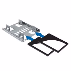 StarTech.com Staffa per doppio HDD da 2,5" a 3,5” per dischi rigidi SATA - Staffa per 2 dischi da 2,5" a 3,5” per montaggio in alloggiamento - Vista aggiuntiva 5