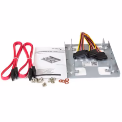 StarTech.com Staffa per doppio HDD da 2,5" a 3,5” per dischi rigidi SATA - Staffa per 2 dischi da 2,5" a 3,5” per montaggio in alloggiamento - Vista aggiuntiva 6