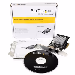 StarTech.com Scheda adattatore server di rete Gigabit Ethernet PCI Express (PCIe x4) a due porte - Intel i350 NIC - Vista aggiuntiva 5