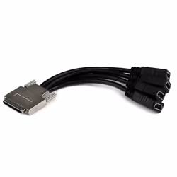 StarTech.com Cavo di ripartizione splitter VHDCI a quadruplo HDMI - VHDCI (M) a 4x HDMI (F), 0,22 m, 4 x HDMI, Maschio, Femmi ...