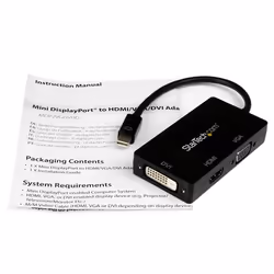 StarTech.com Adattatore Mini DisplayPort da viaggio VGA/DVI/HDMI - Convertitore mDP 3 in 1 - Vista aggiuntiva 7