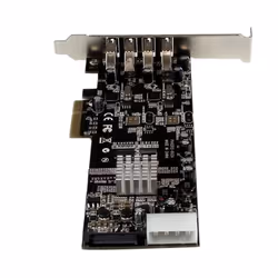 StarTech.com Adattatore scheda SuperSpeed USB 3.0 con 4 porte PCI Express (PCIe) con 2 canali da 5 Gbps dedicati - UASP - Alimentazione SATA/LP4 - Vista aggiuntiva 4