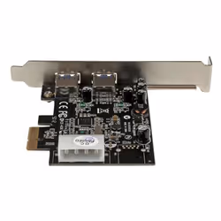 StarTech.com Adattatore scheda SuperSpeed USB 3.0 con 2 porte PCI Express (PCIe) con UASP - Alimentazione LP4 - Vista aggiuntiva 4