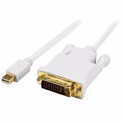 StarTech.com Cavo convertitore adattatore attivo Mini DisplayPort a DVI da 1,8 m - mDP a DVI 1920x1200 - Bianco, 1,8 m, Mini  ...