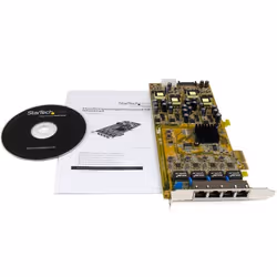 StarTech.com Scheda di rete PCIe Gigabit Power over Ethernet a 4 porte - Adattatore PCI express PSE / POE - NIC - Vista aggiuntiva 5