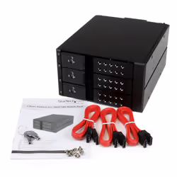 StarTech.com Scheda backplane per rack portatili hot-swap trayless in alluminio 3 alloggiamenti per SAS II/SATA III 3,5"- HDD 6 Gbps - Vista aggiuntiva 6