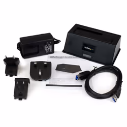 StarTech.com Docking Station per Hard Disk a Singolo Slot - Dock USB 3.0 (5 Gbps) per Hard Drive HDD/SSD - Dock Station per Disco Rigido Esterno SATA I/II/III da 2,5/3,5" con Carica dall'Alto - Vista aggiuntiva 5