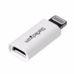 StarTech.com Adattatore connettore Micro USB a Apple Lightning a 8 pin per iPhone / iPad / iPod - Bianco