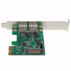 StarTech.com Adattatore scheda SuperSpeed USB 3.0 con 2 porte PCI Express (PCIe) con UASP - Alimentazione SATA - Vista aggiuntiva 4