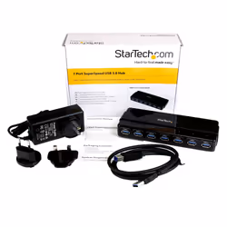 StarTech.com HUB USB 3.0 a 7 porte alimentato - Perno e concentratore USB 3.0 ultra veloce - Nero - Vista aggiuntiva 6