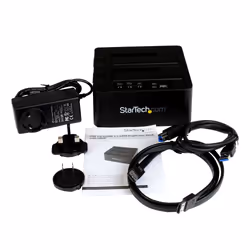 StarTech.com Docking Station per Hard Disk a 2 Slot - Duplicatore Standalone USB 3.0 (5 Gbps)/eSATA per SSD/HDD SATA III 2.5/3.5", Clonatore di Hard Drive con Carica dall'Alto - Vista aggiuntiva 4