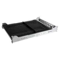 StarTech.com Ripiano Ventilato 2U per Server Rack con braccio per gestione cavi - Profondità d'installazione regolabile da 70 cm a 80 cm - Portata fino a 23kg - Mansola Armadio Rack 19" per apparecchiature di rete.
