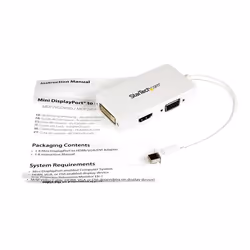 StarTech.com Adattatore Mini DisplayPort a HDMI, DVI & VGA - Convertitore mDP per macbook 3 in 1 - bianco - Vista aggiuntiva 6