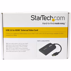 StarTech.com Adattatore da USB 3.0 a HDMI - Certificato DisplayLink - 1080p (1920x1200) - Convertitore da USB Type-A a HDMI per monitor - Scheda video e grafica esterna - Windows/Mac - Vista aggiuntiva 4