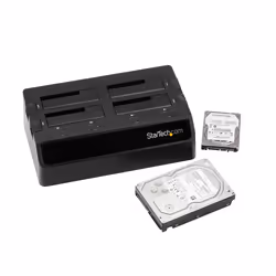StarTech.com Base de Acoplamiento USB 3.0 con 4 Bahías SATA 6Gbps de 2.5 y 3.5 Pulgadas - Docking Station para HDD SSD - Vista aggiuntiva 4