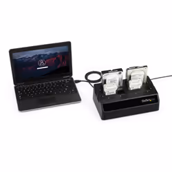 StarTech.com Base de Acoplamiento USB 3.0 con 4 Bahías SATA 6Gbps de 2.5 y 3.5 Pulgadas - Docking Station para HDD SSD - Vista aggiuntiva 5