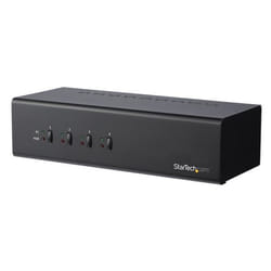 StarTech.com Switch KVM DVI a 4 porte per Doppio Monitor con Hub USB 3.0