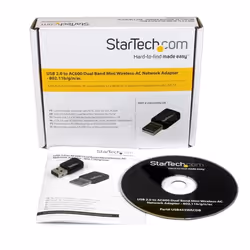 StarTech.com Chiavetta Adattatore Wireless-AC doppia banda WiFi USB 2.0 - Pennetta Scheda di rete 802.11ac 1T1R - Vista aggiuntiva 4