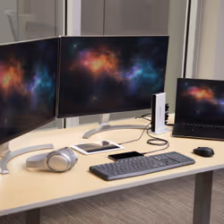 StarTech.com Docking Station Universale per Laptop USB 3.0 per dual-monitor DVI Gigabit Ethernet con adattatori HDMI / VGA - Adattatore USB a DVI HDMI o VGA - Dock DVI verticale per Mac e Windows - Vista aggiuntiva 5