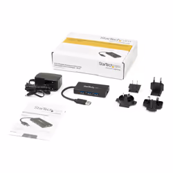 StarTech.com Hub USB 3.0 (5Gbps) a 3 porte portatile con NIC Gigabit Ethernet - In alluminio con cavo integrato - Vista aggiuntiva 7