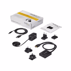 StarTech.com Sdoppiatore Splitter HDMI 4k @ 30hz 1x2 da 1 a 2 porte Alimentato con Adattatore o USB - Vista aggiuntiva 7