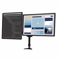StarTech.com Supporto per doppio Monitor LCD LED Schermo Display - Braccio Articolato con sistema gestione cavi ad altezza regolabile - Vista aggiuntiva 6