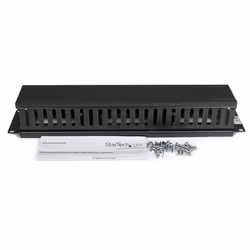 StarTech.com Pannello Gestione Cavi Orizzontale per armadi rack 2U con canalina passacavi a denti e copertura - Vista aggiuntiva 5
