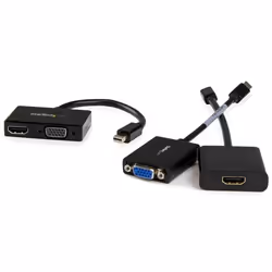 StarTech.com Adattatore Mini DisplayPort a HDMI e VGA - Convertitore audio/video da viaggio mDP 2 in 1 - 1920x1200 / 1080p - Vista aggiuntiva 4