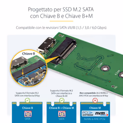 StarTech.com Box Alloggio USB 3.0 esterno per SSD SATA M.2 - Convertitore NGFF di unità SSD con UASP - Vista aggiuntiva 8