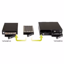 StarTech.com Backplane mobile per rack hot-swap 5,25" a 4 alloggiamenti HDD SATA/SAS da 2,5" - 6 Gbps - Vista aggiuntiva 7