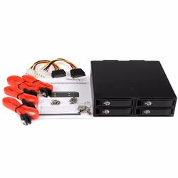 StarTech.com Backplane mobile per rack hot-swap 5,25" a 4 alloggiamenti HDD SATA/SAS da 2,5" - 6 Gbps - Vista aggiuntiva 8