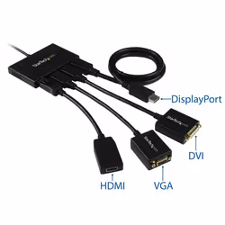 StarTech.com Hub MST DisplayPort a 4 Porte - Adattatore Multi-Monitor DP 1.2 - Sdoppiatore\Splitter Video DisplayPort 1080p per quattro Monitor - DP a 4x DP - Solo Windows, Nessun driver richiesto - Vista aggiuntiva 6