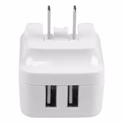 StarTech.com Caricabatterie da Muro a doppia porta x2 USB ad alta potenza ( 17W / 3.4 Amp ) con prese da viaggio (Internazionale) - bianco - Vista aggiuntiva 4