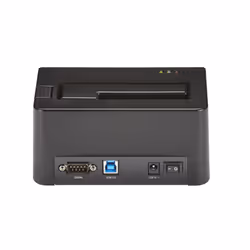 StarTech.com Docking Station per Hard Disk a Singolo Slot - Dock USB 3.0 Standalone con funzione Eraser e Sanificazione per HDD/SSD SATA II, 9 Modalità di Cancellazione - Display LCD, Porta Stampante DB-9 - TAA - Vista aggiuntiva 5