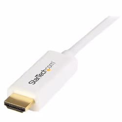 StarTech.com Cavo convertitore adattatore Mini DisplayPort a HDMI - mDP a HDMI da 2m - 4K bianco - Vista aggiuntiva 4