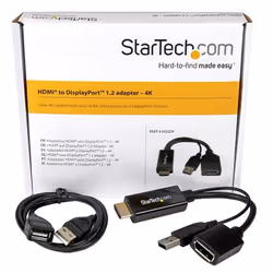 StarTech.com Adattatore / Convertitore HDMI a DP alimentato via USB - Ultra HD 4K - Vista aggiuntiva 6